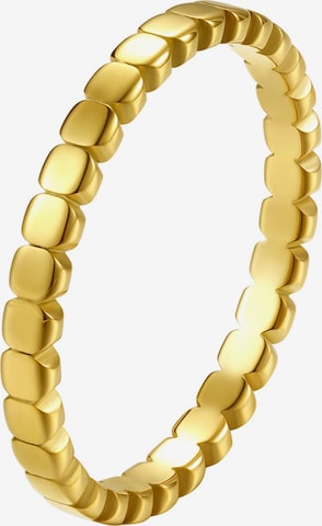 Hey Happiness Ring 'Stacked Bead' in Gold: front