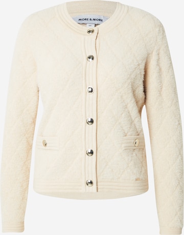 Cardigan MORE & MORE en beige : devant