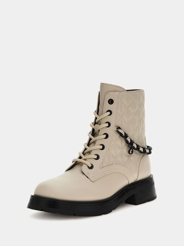 GUESS Lace-Up Ankle Boots 'Xenia' in Beige
