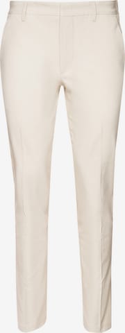 BOSS Pleated Pants ' Kaito1' in Beige: front