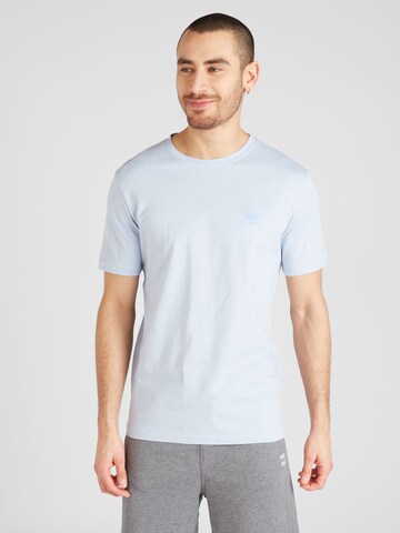 T-Shirt 'Tales' BOSS en bleu : devant