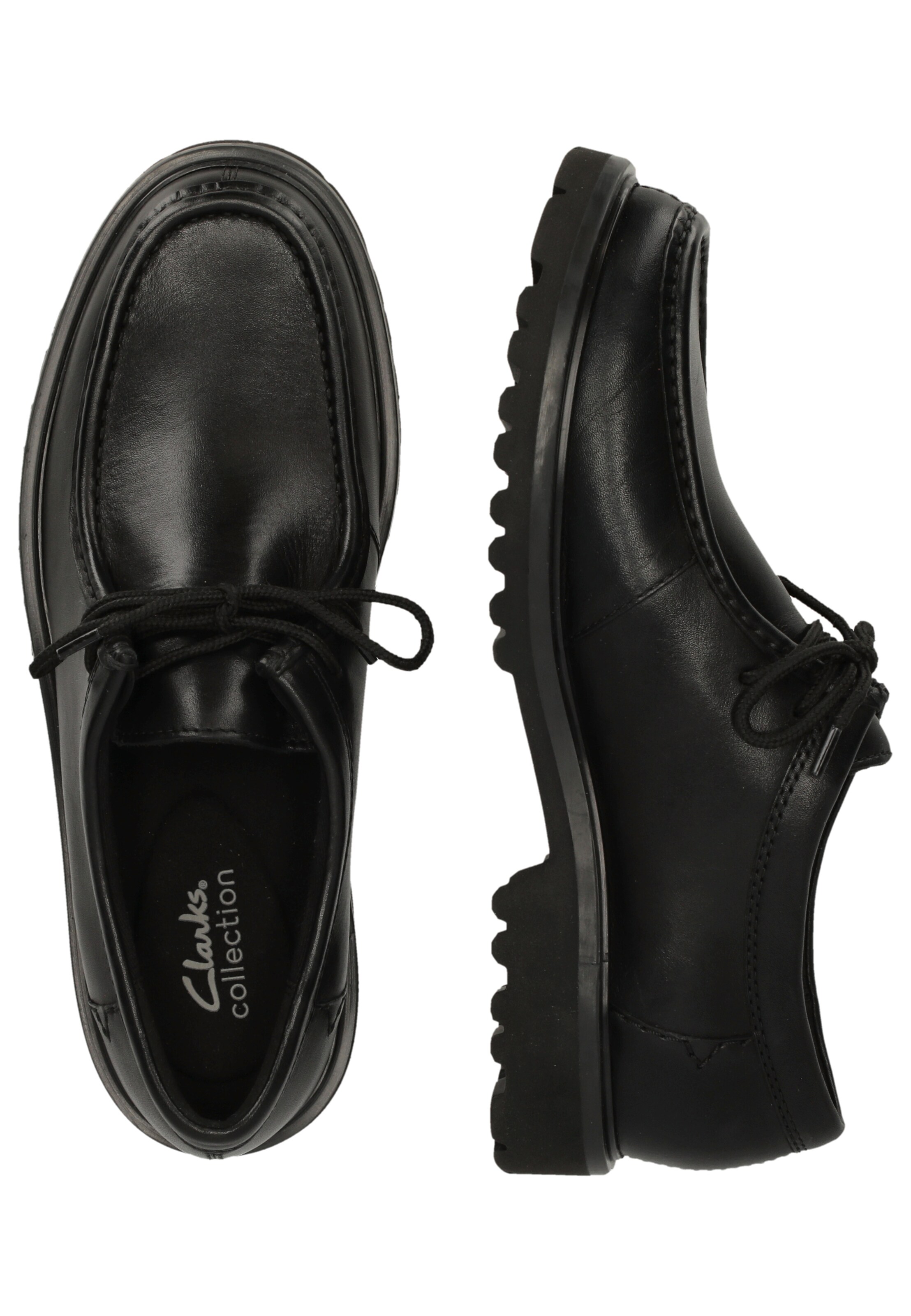 CLARKS Schnürschuhe 'Berwick Seam' in Schwarz