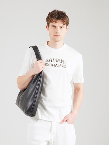 ARMANI EXCHANGE Póló - fehér: elől