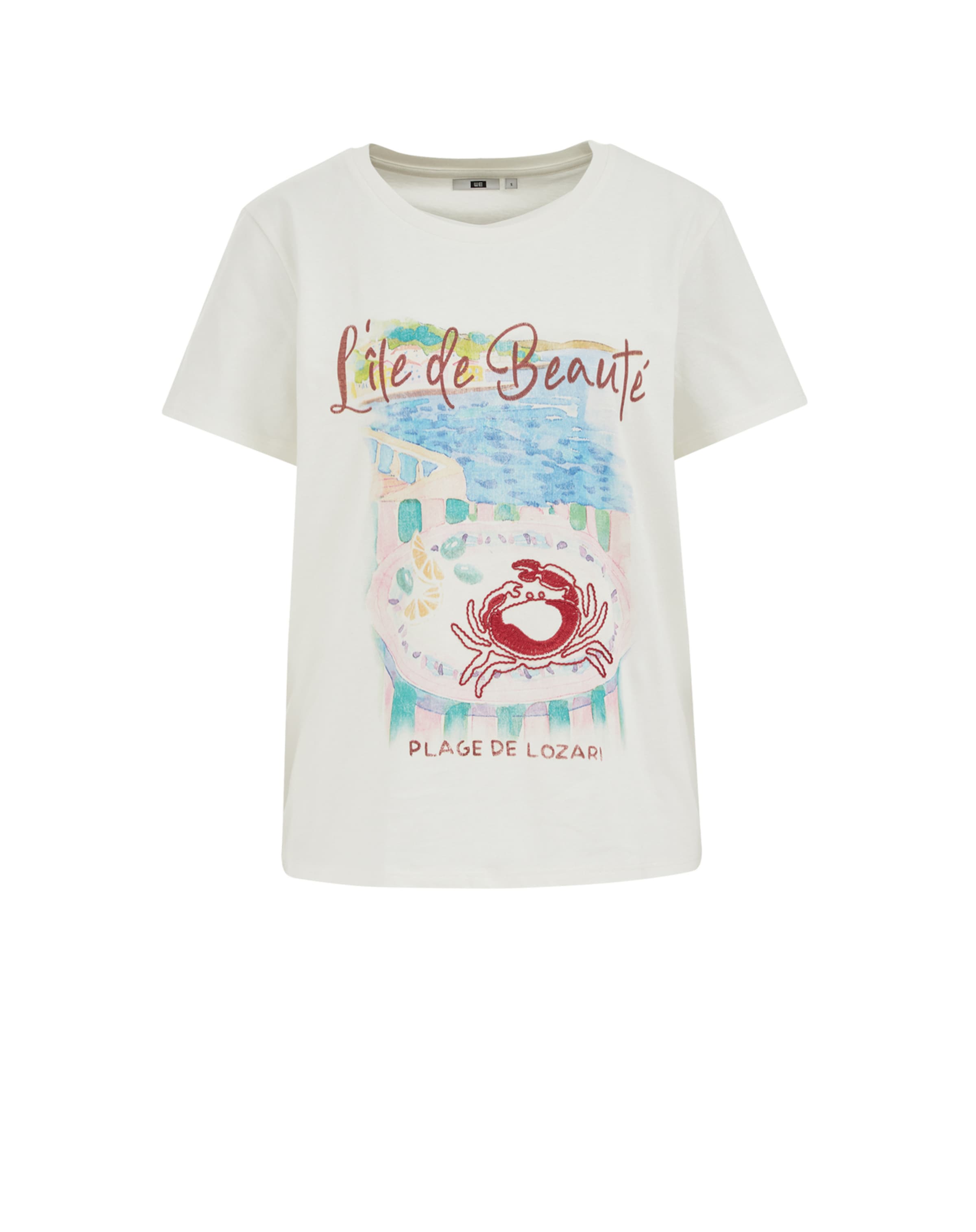 WE Fashion Shirt in Wit: voorkant