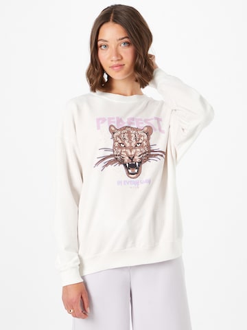 SISTERS POINT Sweatshirt 'PAMA' in Weiß: predná strana