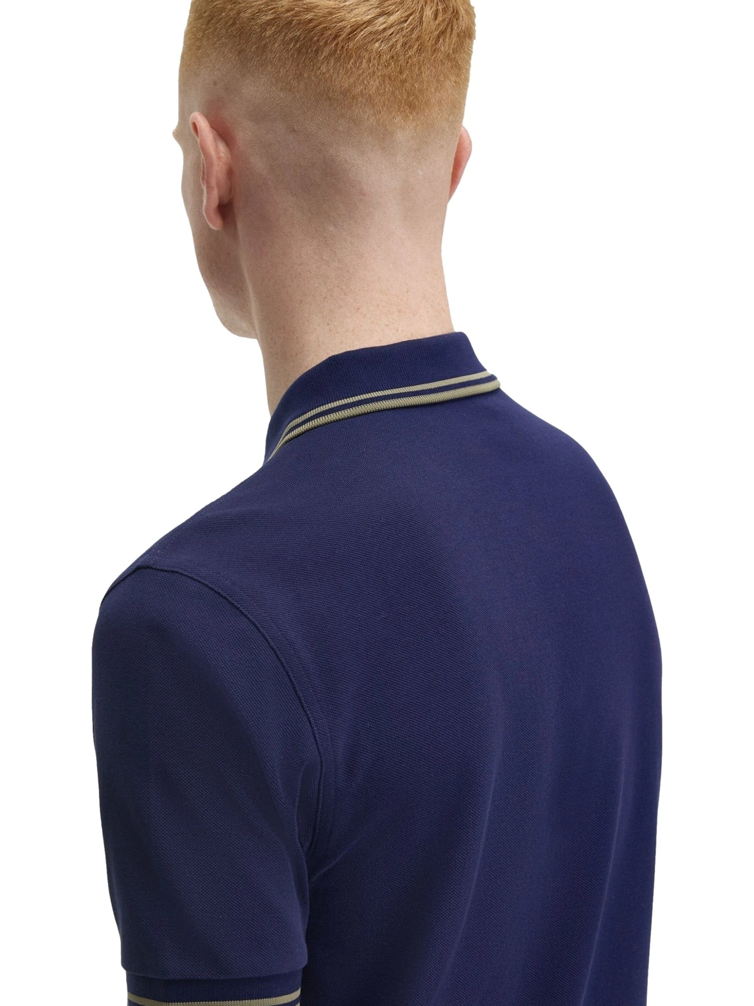 Fred Perry - Camiseta 'Polo fred perry marino/verde twin tipped shirt' en azul