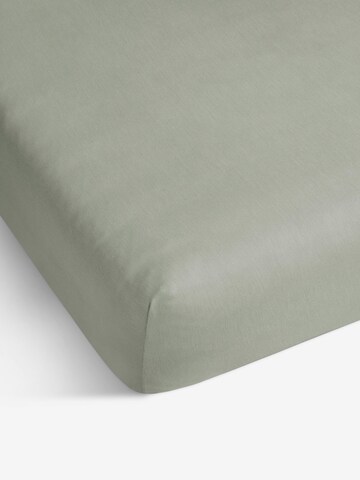 Aspero Bed Sheet in Green: front