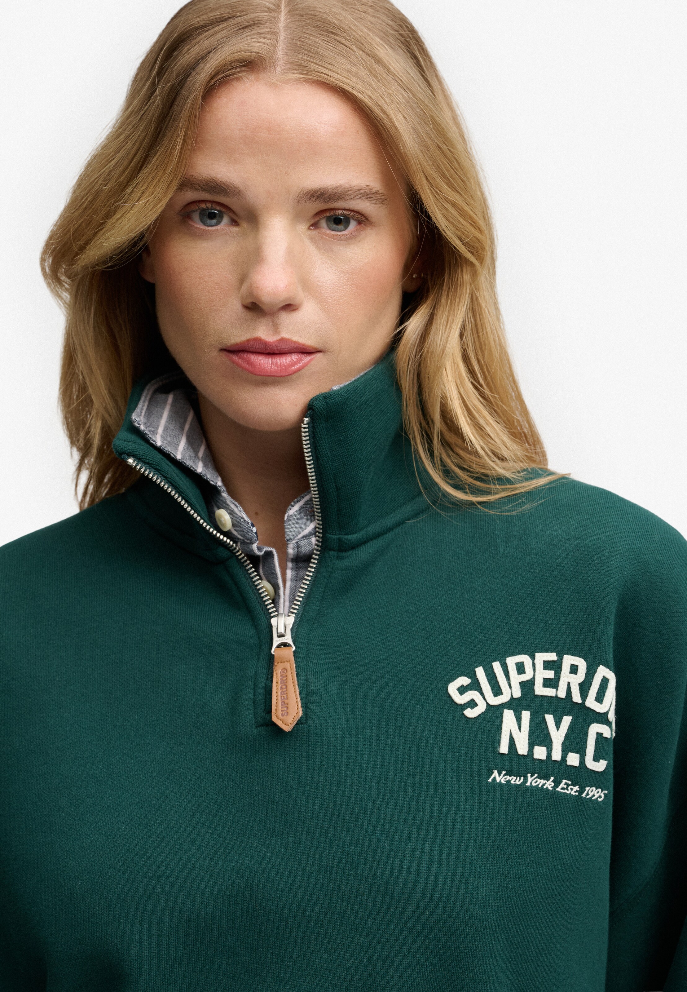 Sweat-shirt 'Country Club' Superdry & Co en vert
