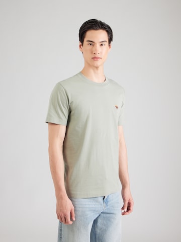 Abercrombie & Fitch Тениска в зелено: отпред