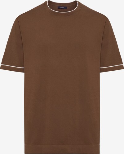 Boggi Milano T-Shirt in braun / weiß, Produktansicht