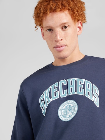 SKECHERS Sportsweatshirt i blå