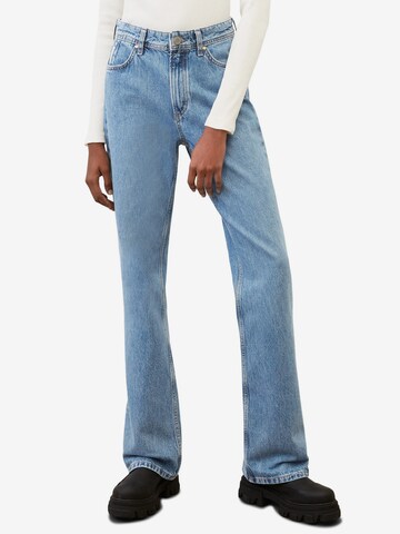 Marc O'Polo DENIM Flared Jeans 'Linna' in Blue: front