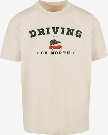 T-Shirt F4NT4STIC en beige : devant