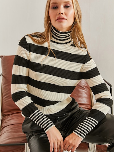 Pullover Bianco Lucci di colore nero / offwhite, Visualizzazione prodotti