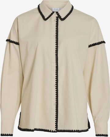 VILA Blouse in Beige: voorkant