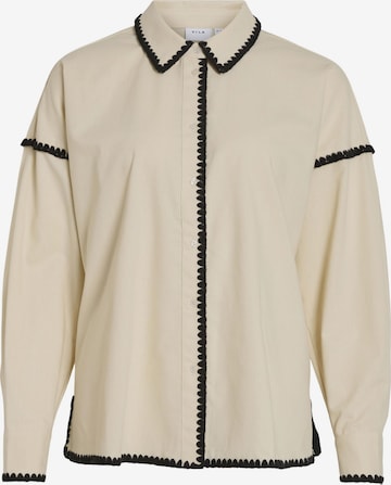 VILA Blouse in Beige: voorkant