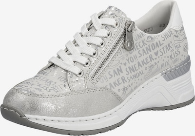Sneaker low Rieker pe ecru / argintiu, Vizualizare produs