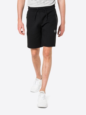 Superdryregular Sportske hlače - crna boja: prednji dio