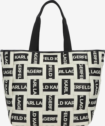 Karl Lagerfeld Shopper 'Webbing' in Schwarz: predná strana