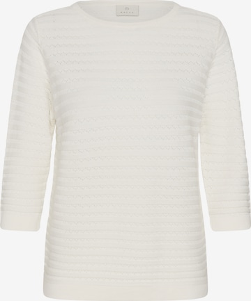 Pull-over Kaffe en blanc : devant