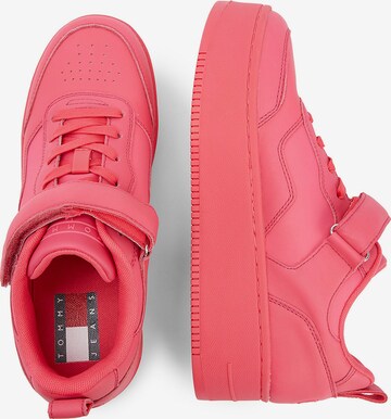 Tommy Jeans - Zapatillas deportivas bajas 'Hook And Loop' en rosa