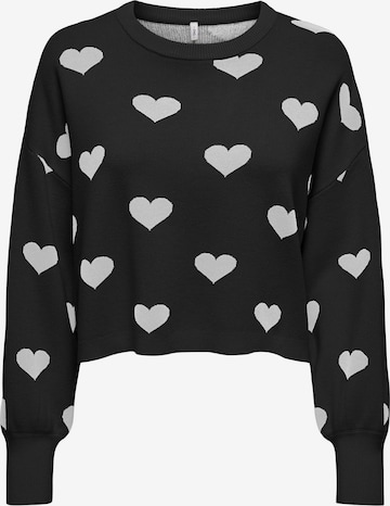 Pull-over 'ONLMONTANA' ONLY en noir : devant