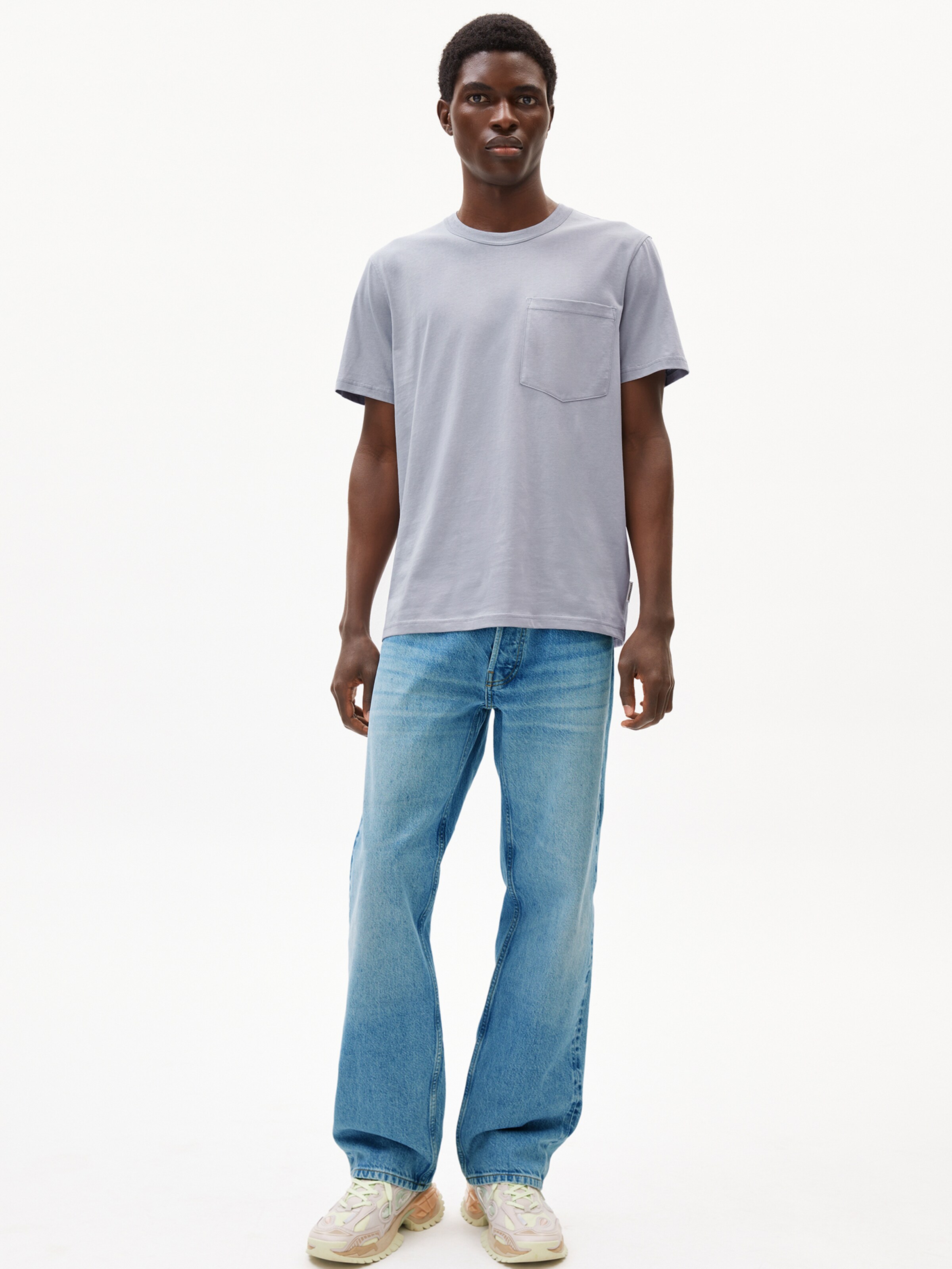 ARMEDANGELS Shirt 'MAARKOS POCKET ' in Blauw