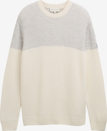 Pull-over TOM TAILOR en gris : devant