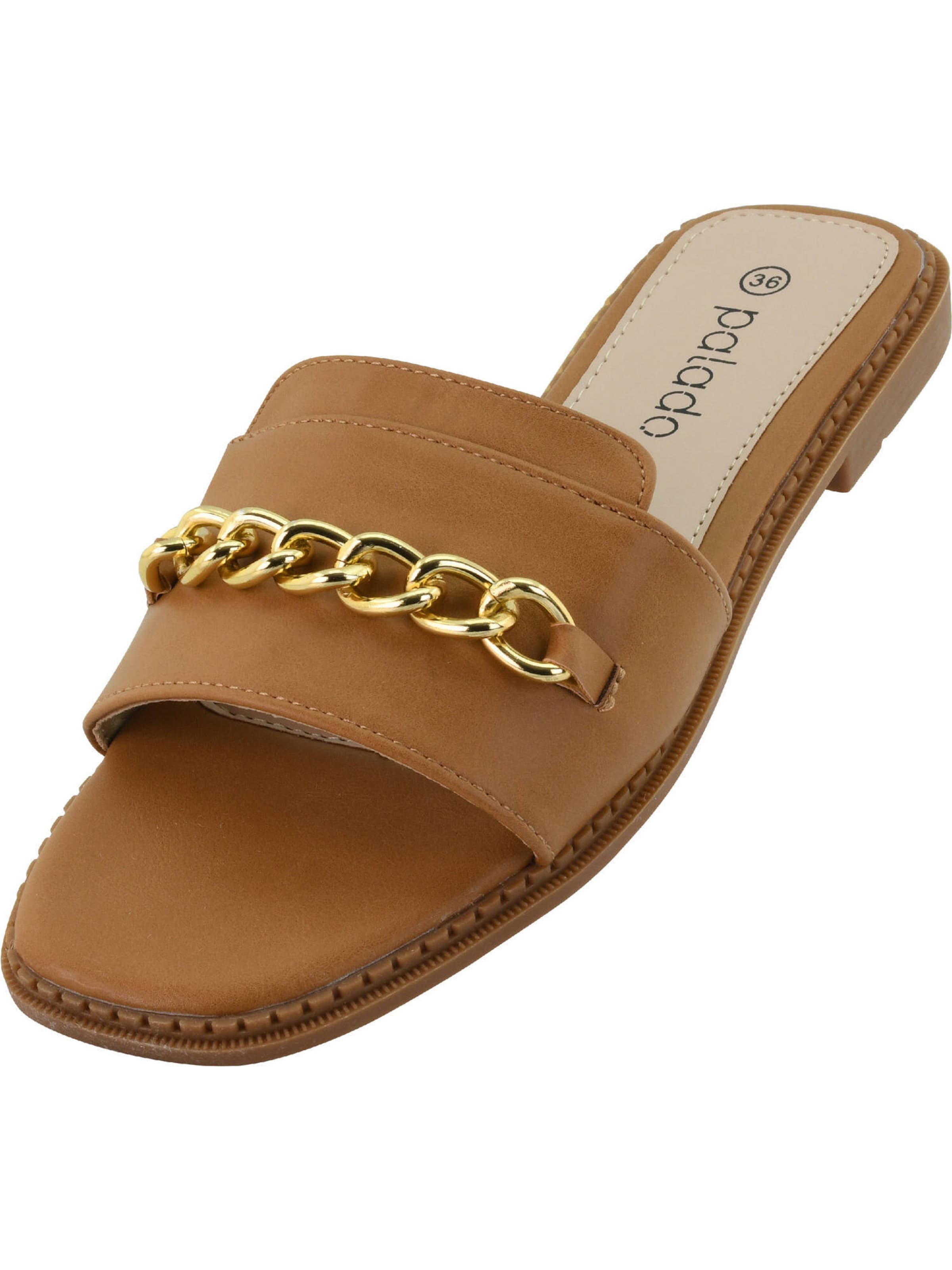 Palado Pantolette 'Pekiz' in Braun: Vorderseite