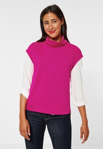 STREET ONE Sweatshirt in Pink: front