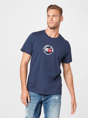 T-Shirt 'Timeless 2' Tommy Jeans en bleu : devant