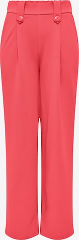 ONLY Wide leg Veckad byxa 'ONLSANIA' i röd: framsida