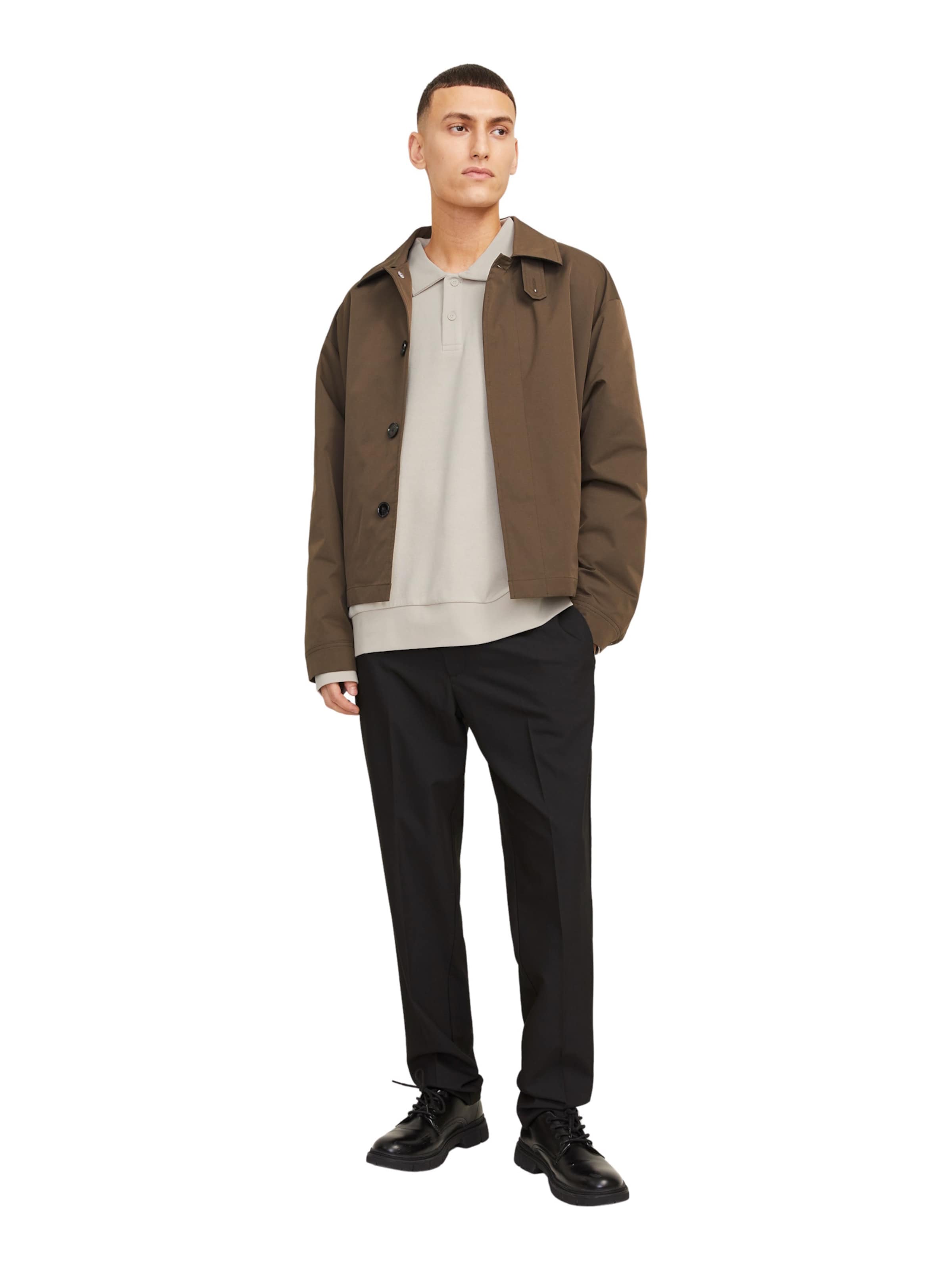 JACK & JONES Sweatshirt 'Bradley' in Grau