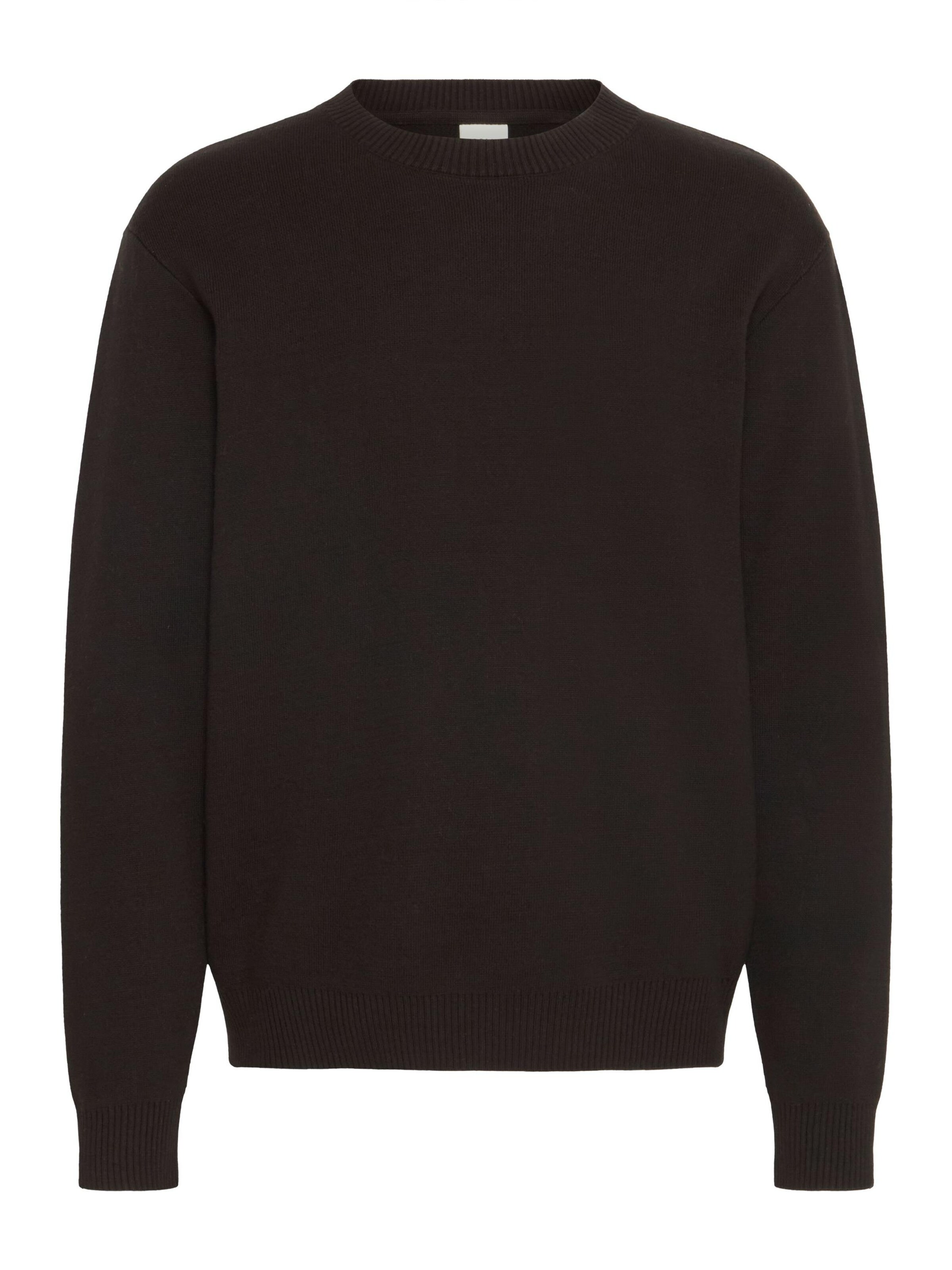 !Solid Sweater ' SDRYKER ' in Black: front