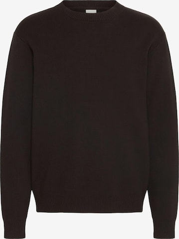 !Solid Sweater ' SDRYKER ' in Black: front