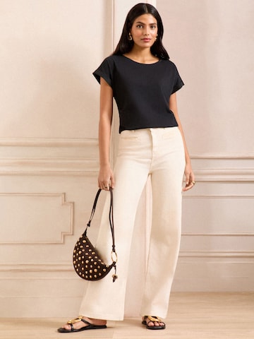 love & roses T-shirt i svart