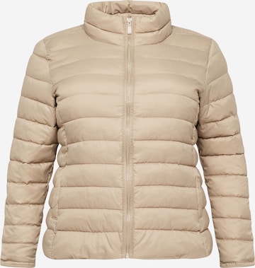 Veste mi-saison ONLY Carmakoma en beige : devant