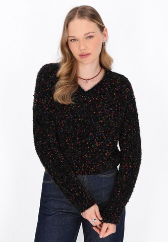 MYMO - Pullover em preto: frente