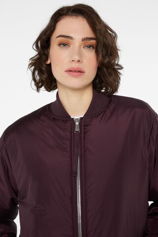 SENSES.THE LABEL Lange Jacke im Blouson-Stil in Rot