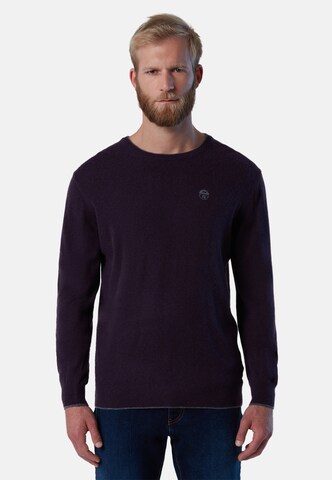 North Sails Sweater in Purple: front