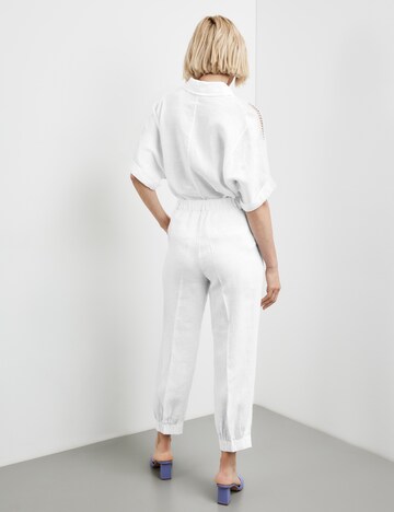 GERRY WEBER Regular Plissert bukse i hvit
