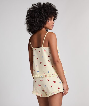 Hunkemöller Pyjamashirt in Gelb