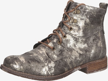 JOSEF SEIBEL Lace-Up Ankle Boots in Grey: front