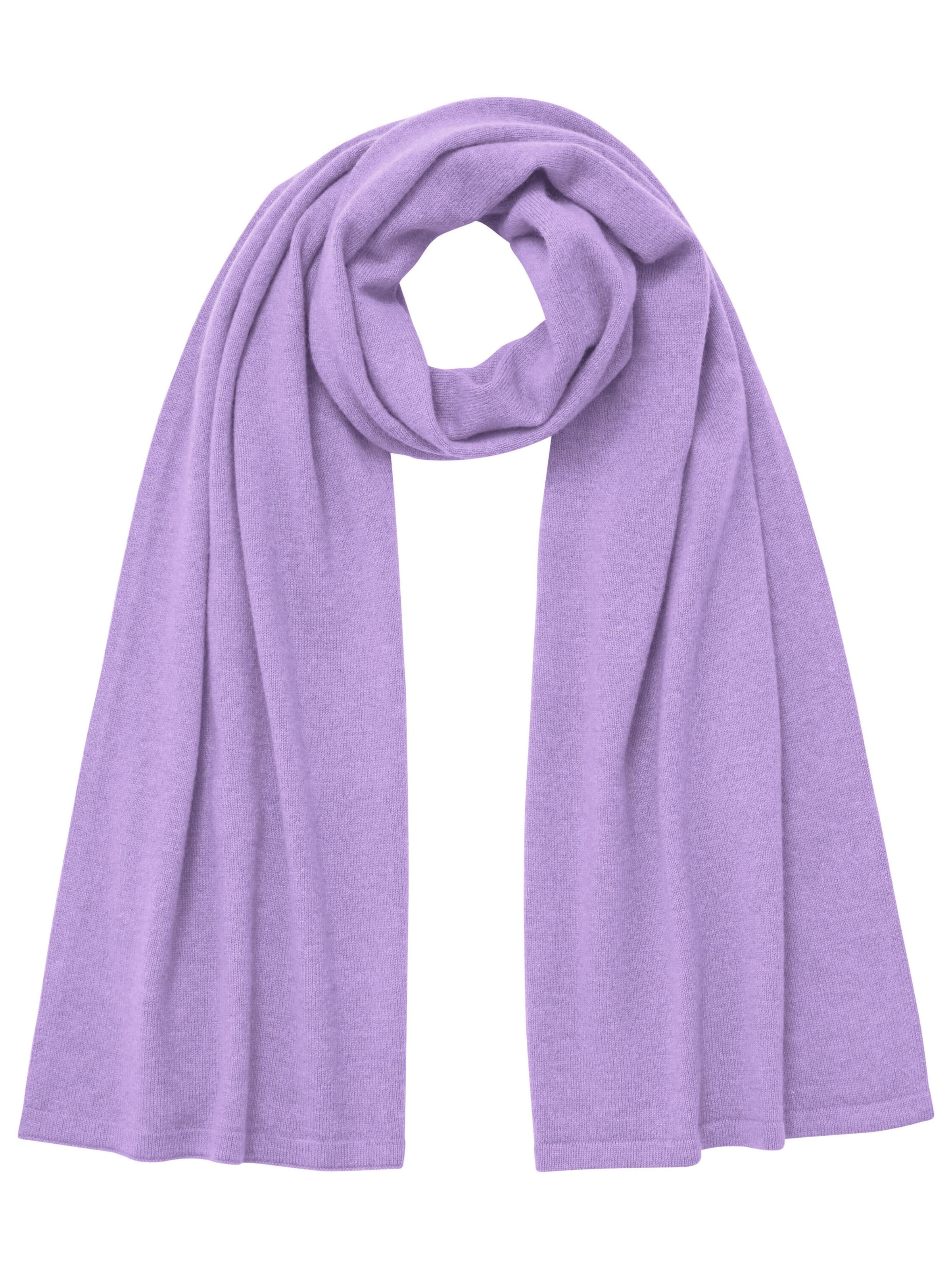 FALKE Scarf 'Pure Cashmere' in Purple: front
