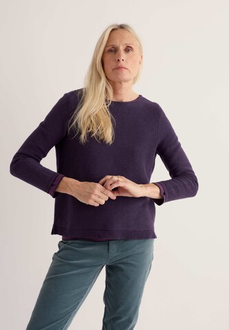 Pullover 'Makers' di Seasalt Cornwall in lilla: frontale