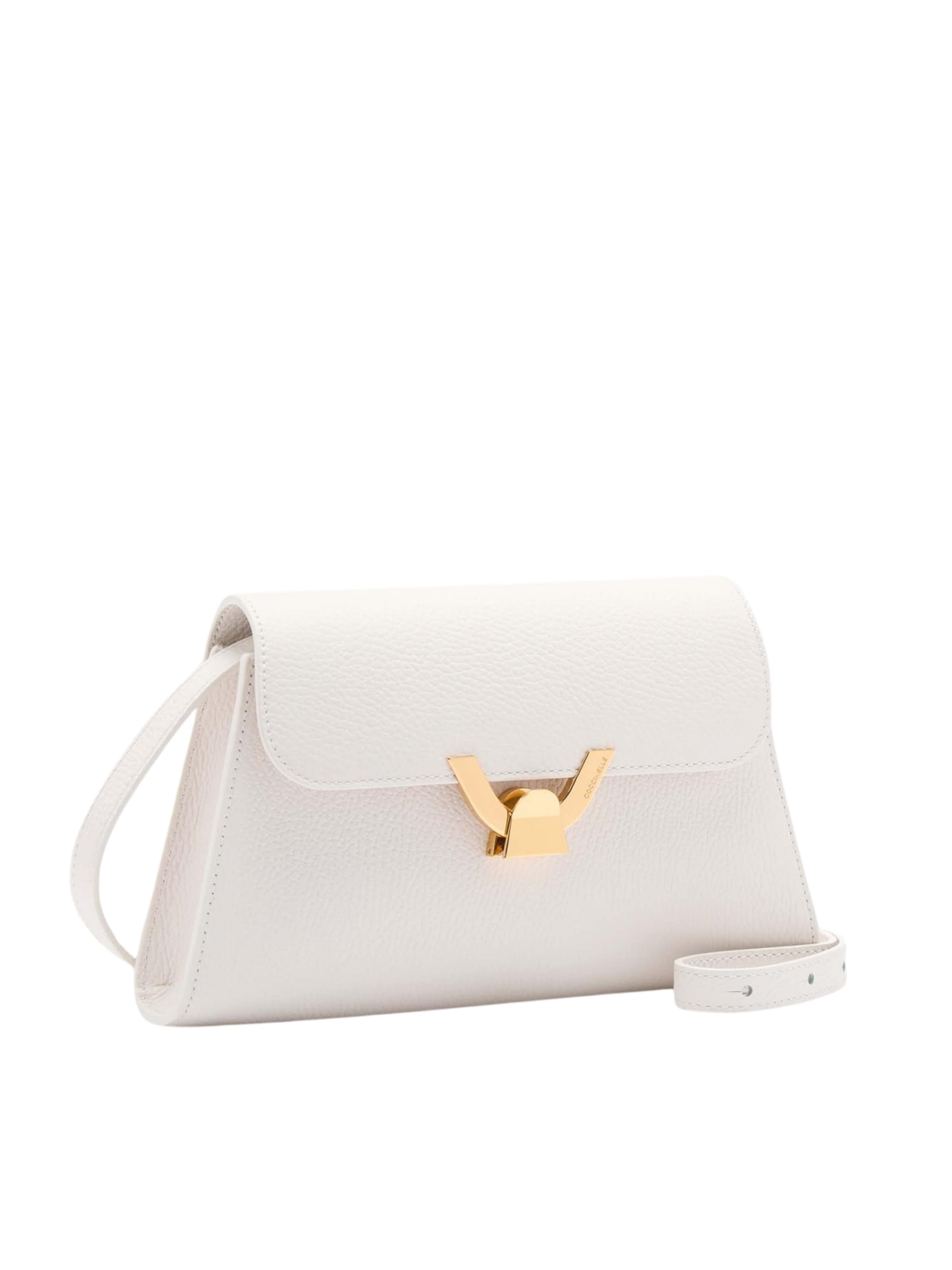 Borsa a mano 'Coccinelle Dew 3' di Coccinelle in bianco