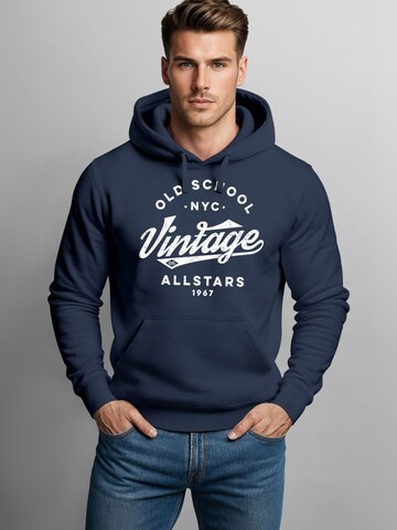 Neverless Sweatshirt 'Vintage co.' in Blue: front