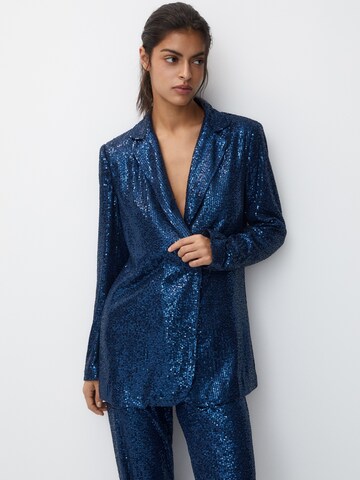 Blazer Pull&Bear en bleu : devant