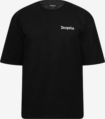 Dropsize T-shirt 'Embo' i svart: framsida