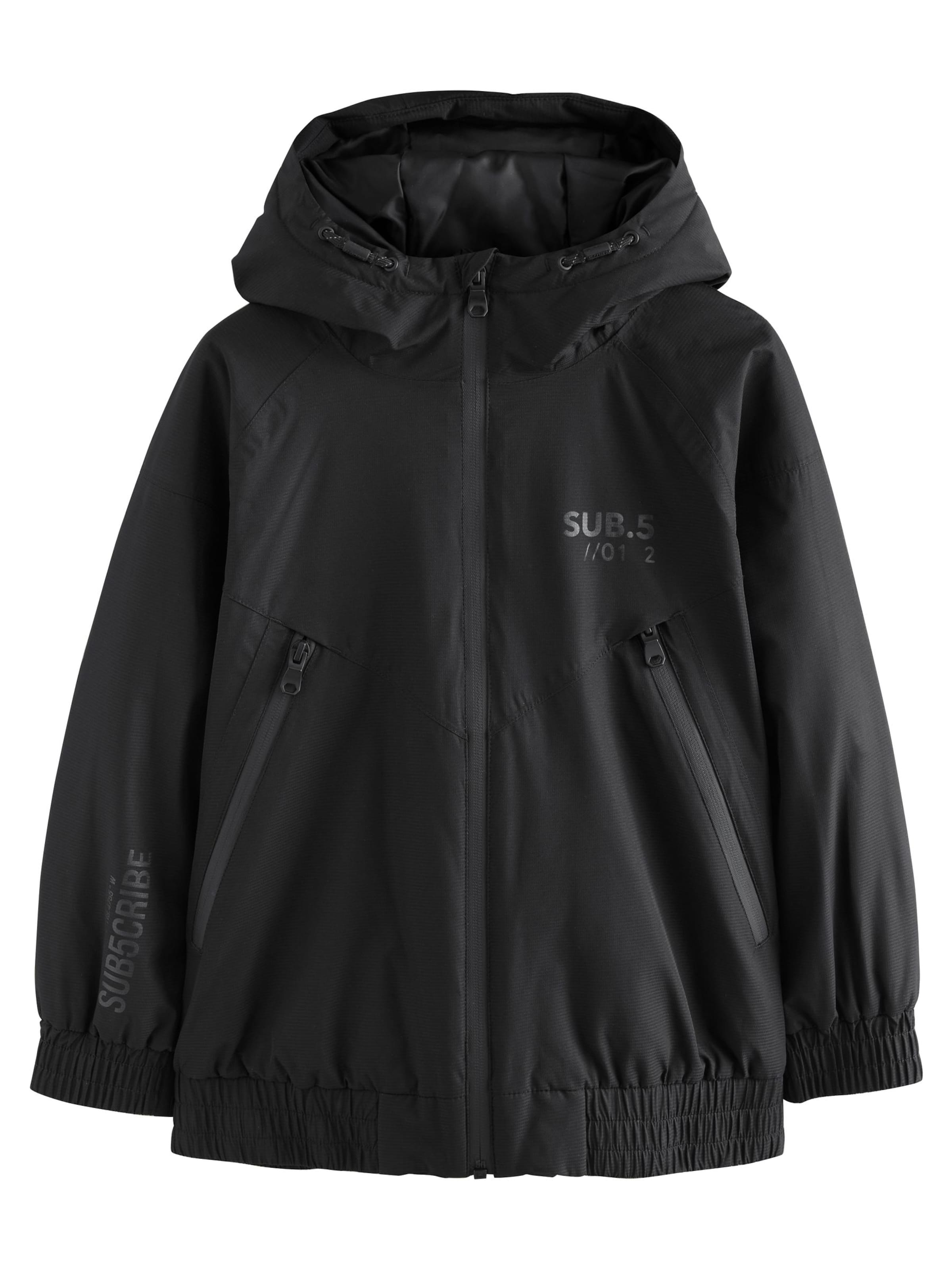 Next Prehodna jakna | črna barva: sprednja stran